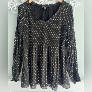 Melissa Paige Black and Gold Top Sz XL